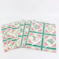 Vintage Henry Brandt & Co Christmas Cross Stitch Wrapping Paper 60 Sq Ft