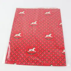Lot Vintage Henry Brandt & Co Classic Christmas Wrapping Paper 70 Sq Ft