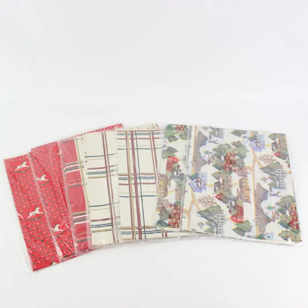 Lot Vintage Henry Brandt & Co Classic Christmas Wrapping Paper 70 Sq Ft