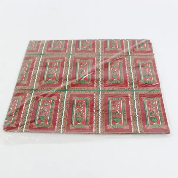 Vintage Henry Brandt & Co Christmas Wrapping Paper Lot Sealed