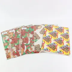 Lot Vintage Henry Brandt & Co Christmas Holiday Gift Wrap 70 Sq Ft Sealed