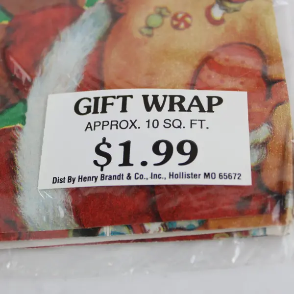 Lot Vintage Henry Brandt & Co Christmas Holiday Gift Wrap 70 Sq Ft Sealed
