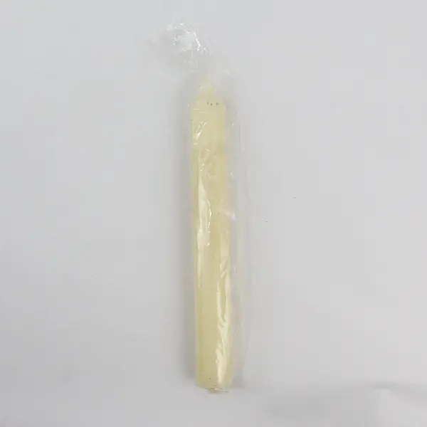 Tall Glass Candle Holder w/Candle &  Floral Attachment on Bottom
