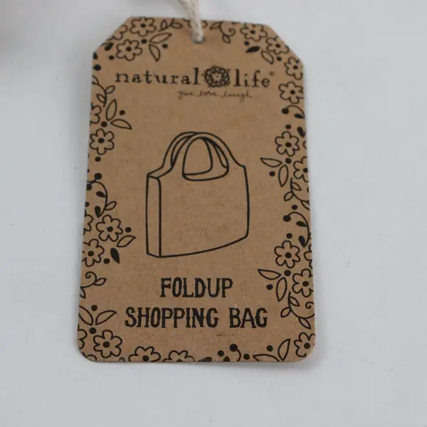 Natural Life Fold Up Reusable Shopping Bag Tote Compact