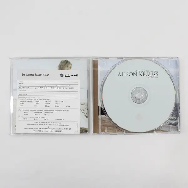 Alison Krauss A Hundred Miles or More A Collection CD 2007 Rounder Good