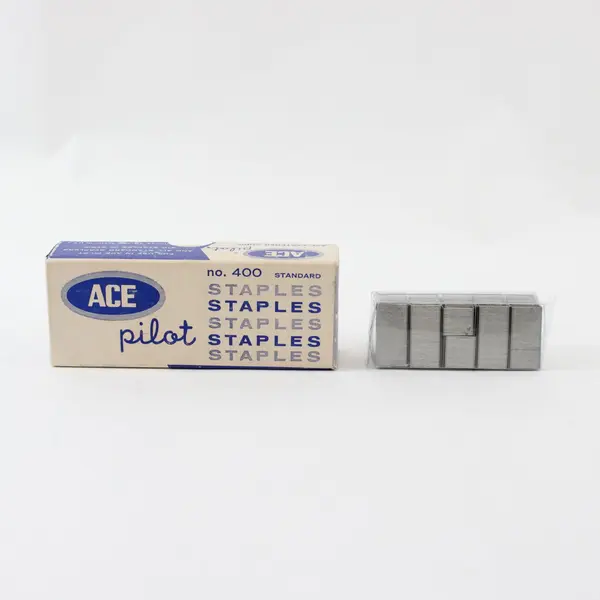 Two Standard Staples Packages Office School Supply - Ace Pilot and Unbranded
