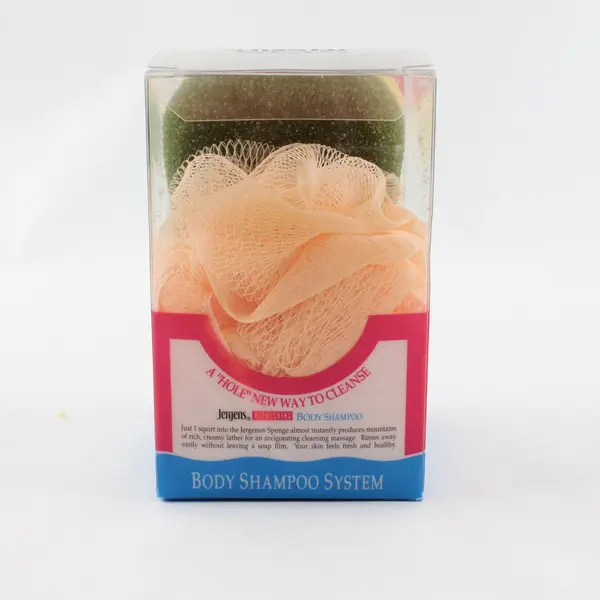 Lot of 2 Jergens Bath Sponge & Loofah Exfoliating Shower Scrubbers