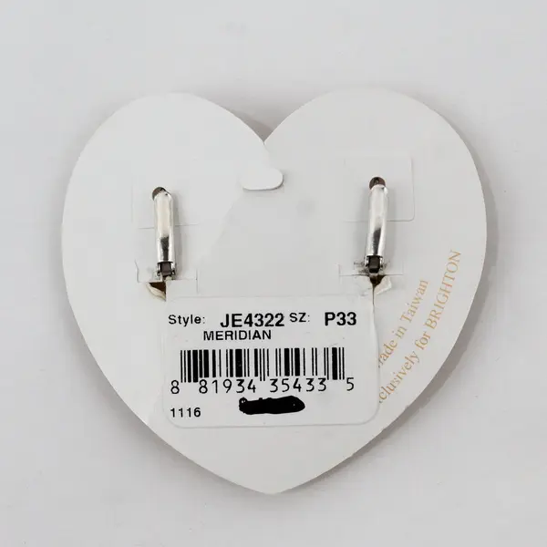 Brighton Meridian Pearl Silver-Tone Earrings NWT