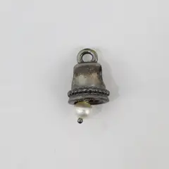 Pandora Faux Pearl 925 Sterling Silver Bell Charm
