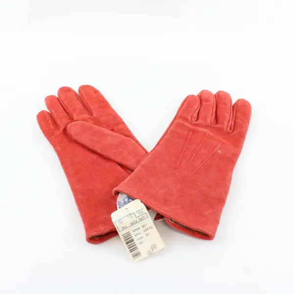 Fownes Women's Red Genuine Leather Gloves Size Large
