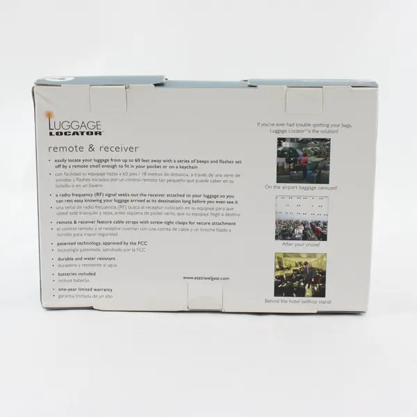 Luggage Locator Remote Receiver Beeps Flashes Travel Tracking Device