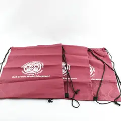 Lot of 3 Chemeketa College Yamhill Valley Burgundy Drawstring Backpacks