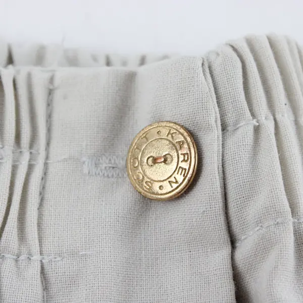 Karen Scott Beige Elastic Waist Pants Size 16 Trousers