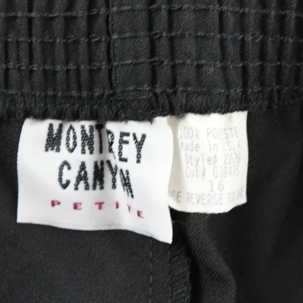 Monterey Canyon Women's Black Petite 16 Dress Pants Work Slacks