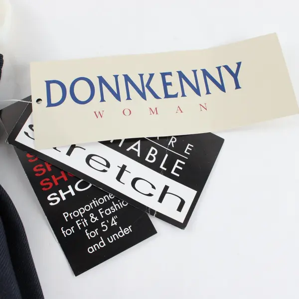 Donnkenny Women's Size 16WP Petite Navy Blue Pull On Trousers Pants