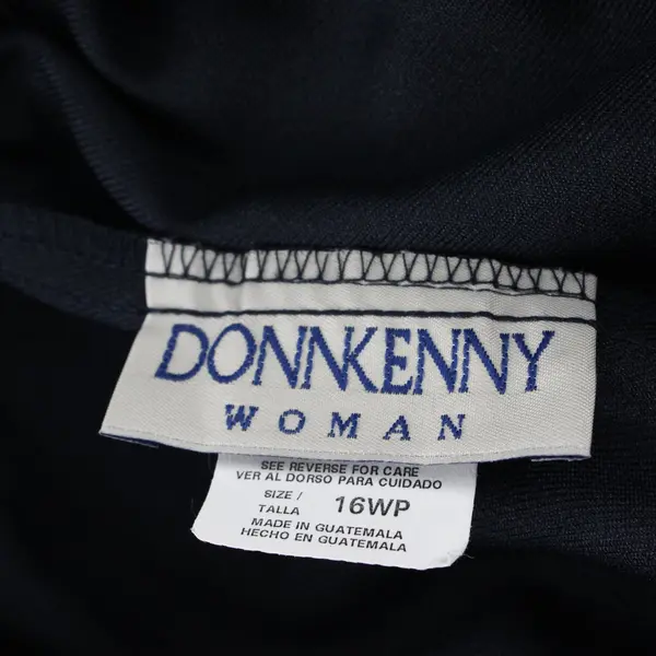 Donnkenny Women's Size 16WP Petite Navy Blue Pull On Trousers Pants