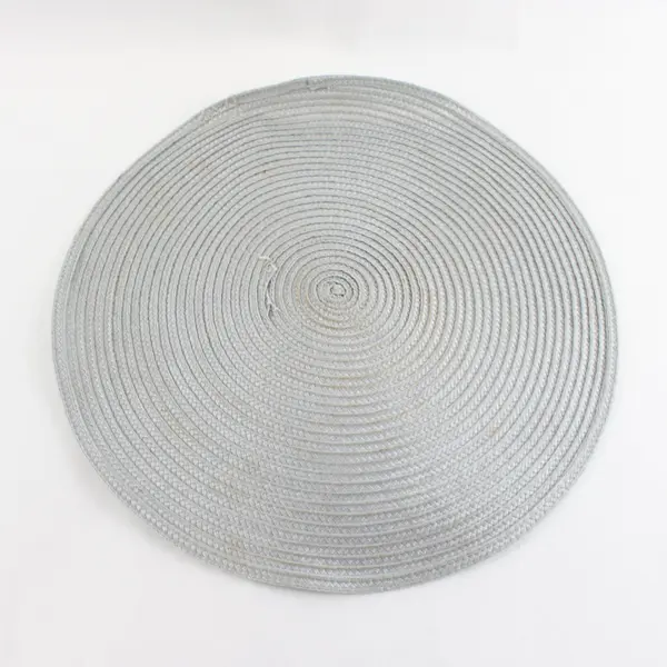 Lot of 2 Thymat Woven Placemats Teal & Light Blue