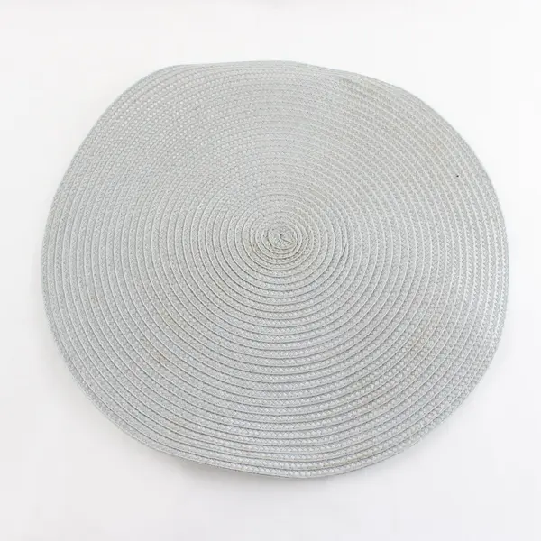 Lot of 2 Thymat Woven Placemats Teal & Light Blue