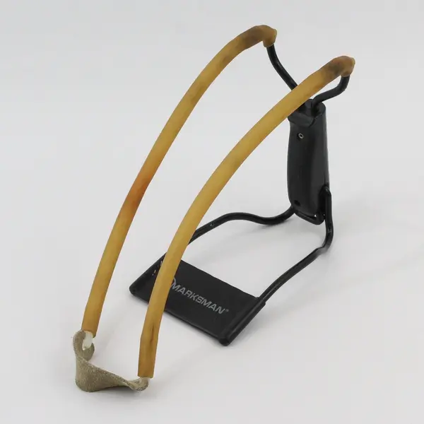 Marksman Folding Slingshot Wrist Brace Pouch Black Yellow USA