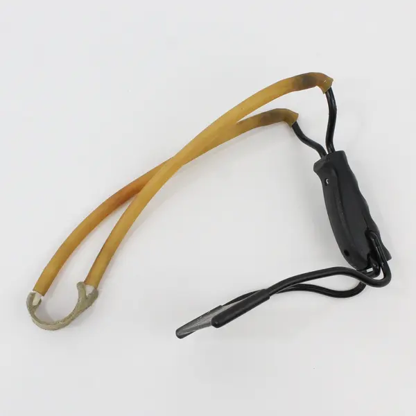 Marksman Folding Slingshot Wrist Brace Pouch Black Yellow USA