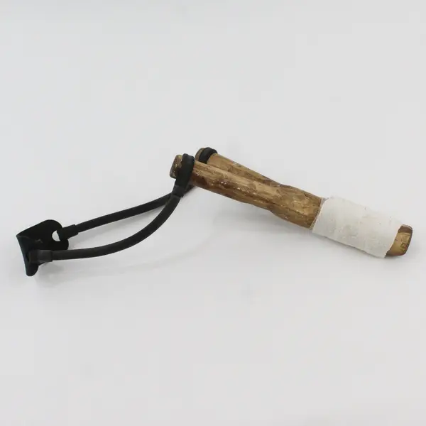 Handmade Wooden Rubber Band Slingshot Used