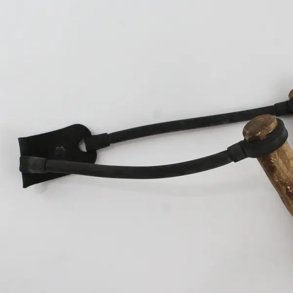 Handmade Wooden Rubber Band Slingshot Used