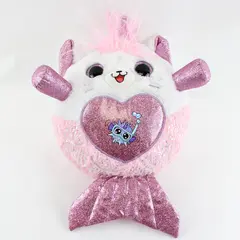 Zuru Rainbocorns Mermaidcorn Surprise Plush Kitty White Pink Pre-Owned