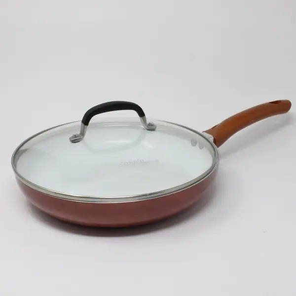 Simply Calphalon Brown Nonstick Frying Pan Skillet