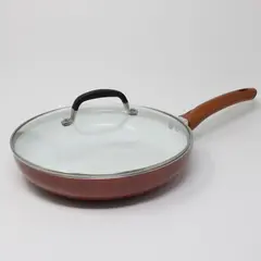 Simply Calphalon Brown Nonstick Frying Pan Skillet