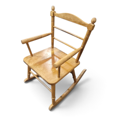 Vintage Wooden Child's Rocking Chair 23" Tall - Local Pickup Only