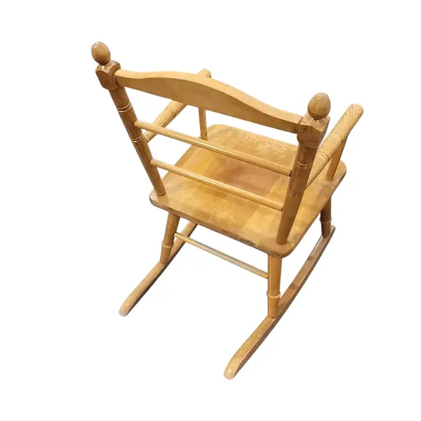 Vintage Wooden Child's Rocking Chair 23" Tall - Local Pickup Only