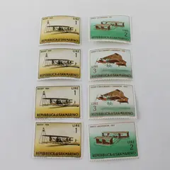 Lot of 8 San Marino 1962 Historic Airplanes Stamps Scott #509-11-3 Mint Hinged
