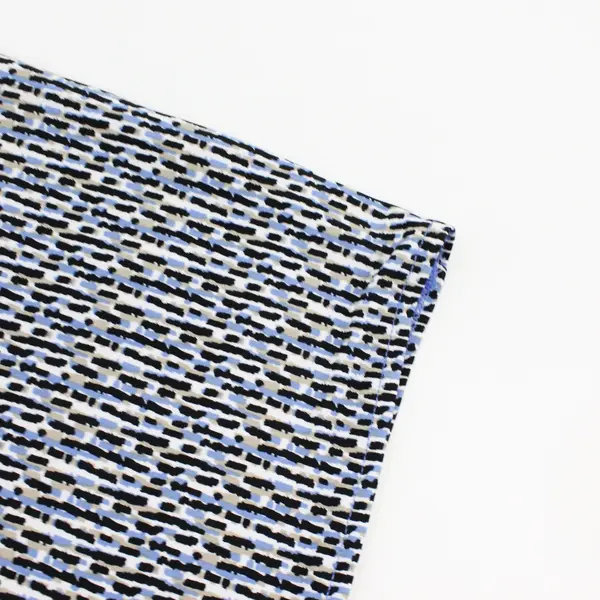 NWT Christopher & Banks Blue Black Beige Sleeveless A-Line Midi Dress Sz S