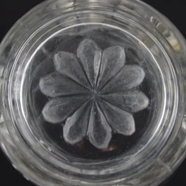 Lot of 2 Vintage Clear Pressed Glass Starburst Tumblers