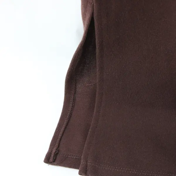 Notations Petite PL Brown Elastic Waist Midi Pencil Skirt