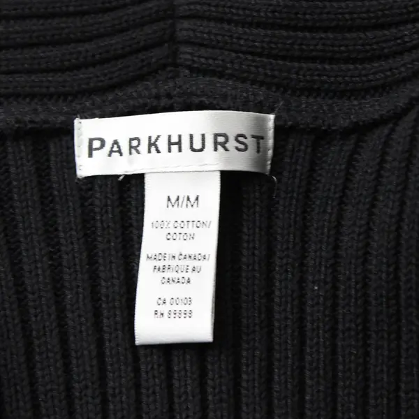Parkhurst Women's M Black Knit Open Front Sleeveless Cardigan