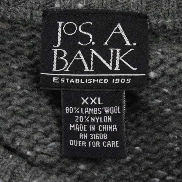 Jos. A. Bank Mens XXL Multicolor Argyle Knit Pullover Sweater