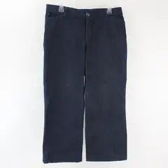 Lee Flex Motion Mid Rise Regular Fit Blue Trouser Pants Size 36 Short