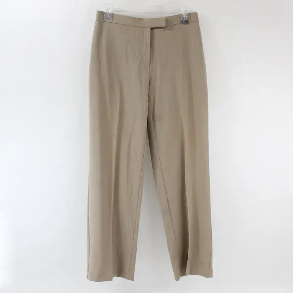 Sag Harbor Women's 4 Petite Beige Stretch Dress Pants