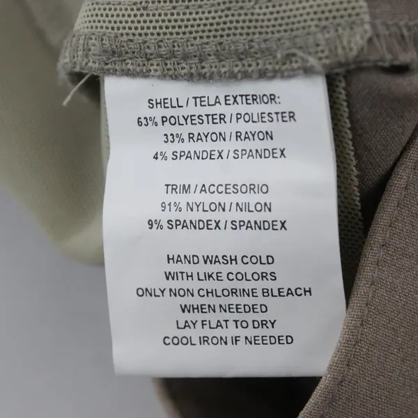 Sag Harbor Women's 4 Petite Beige Stretch Dress Pants