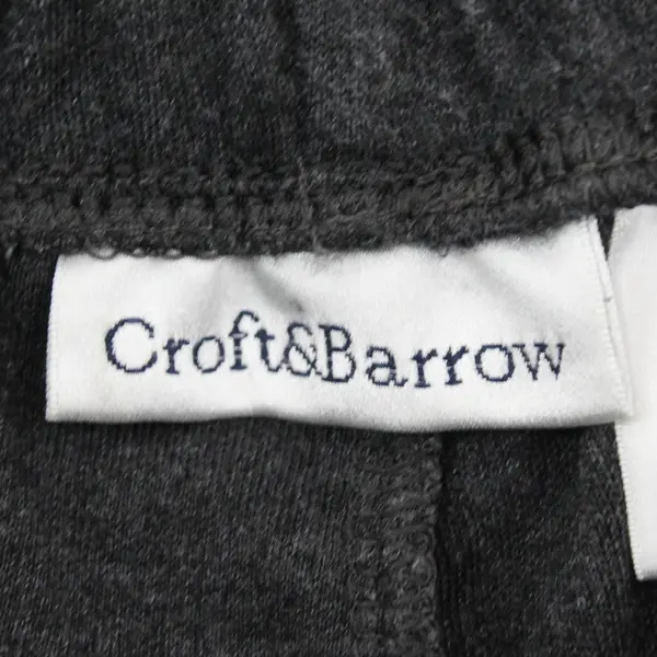Croft & Barrow Women's PS Gray Straight Leg Elastic Waist Sweatpants
