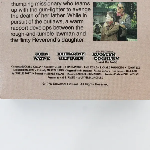 Vintage VHS Tape Rooster Cogburn (...and the Lady) 1990, #55042