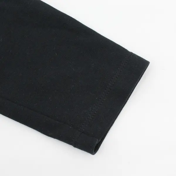 White Stag Long Sleeve Women's Large Black Cotton Turtleneck
