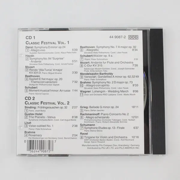 Classic Festival Vol 1 & 2 Various Artists 2CD Pilz 1992 Classical
