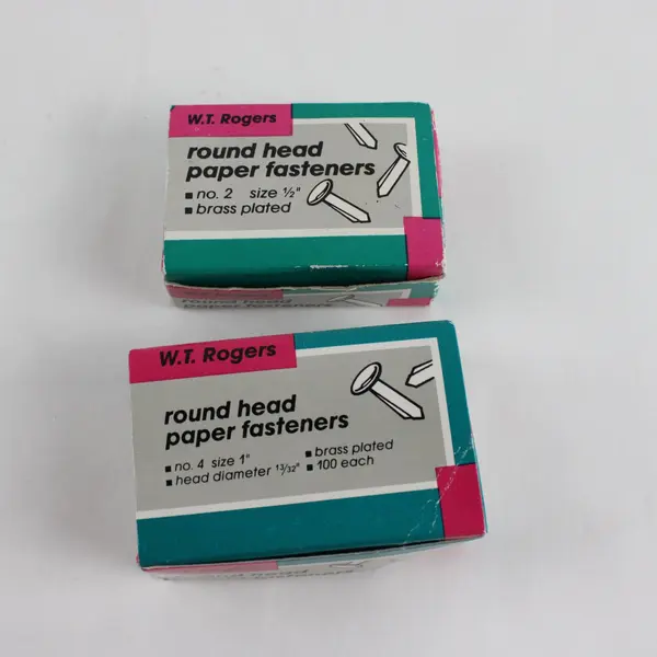 Lot of 4 Boxes File Fasteners WT Rogers Swingline Acco