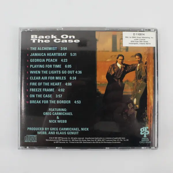 Acoustic Alchemy Back On The Case CD 1991 Digital Master Smooth Jazz GRP Records
