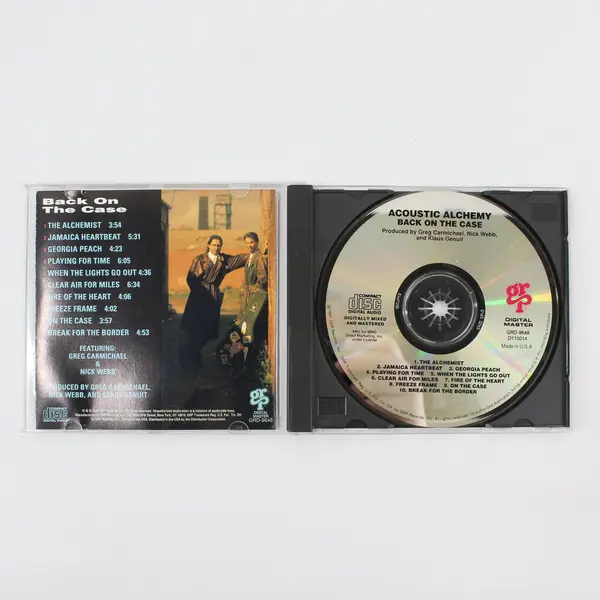 Acoustic Alchemy Back On The Case CD 1991 Digital Master Smooth Jazz GRP Records
