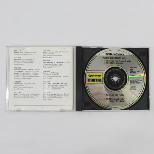 Tchaikovsky Piano Concerto No. 1 Nigel Simpson Gehardt Quintessence CD