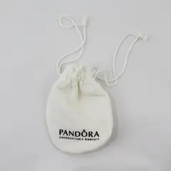 Pandora Anti-Tarnish White Drawstring Jewelry Pouch 3.5in