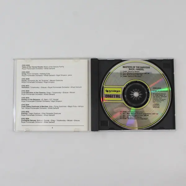 Masters Baroque Handel Bach Royal Promenade Chamber Orchestra Nigel Simpson CD